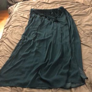 🍒3 for $10 - Silky Teal Maxi Skirt